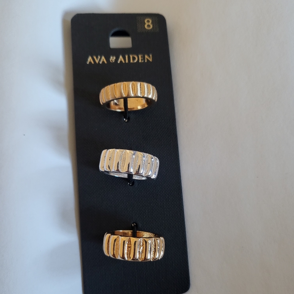 Golden and silver rings